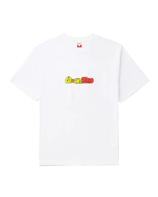 T-Shirt with Graphic Prints-Crew Neck Logo T-shirt