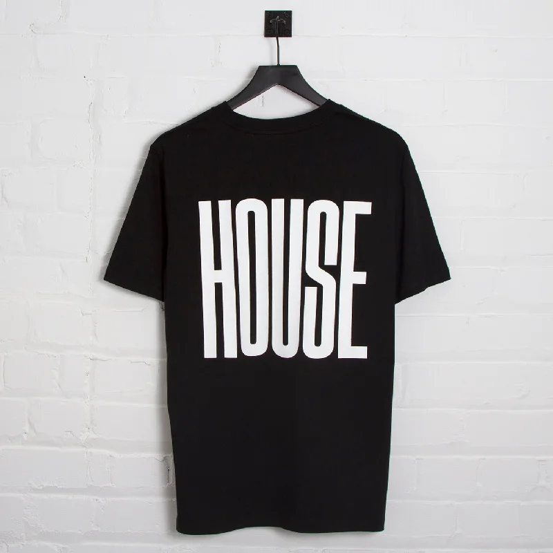 T-Shirt for Trade Shows-Higher House Back Print - Tshirt - Black