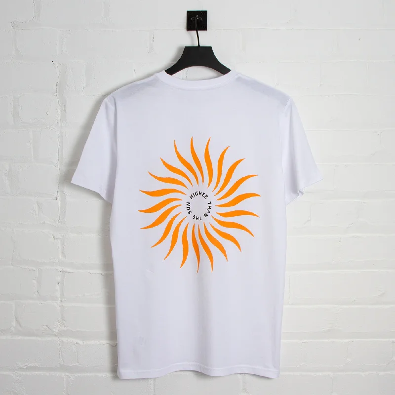 T-Shirt for Father's Day Gifts-Higher Than The Sun Back Print - Tshirt - White