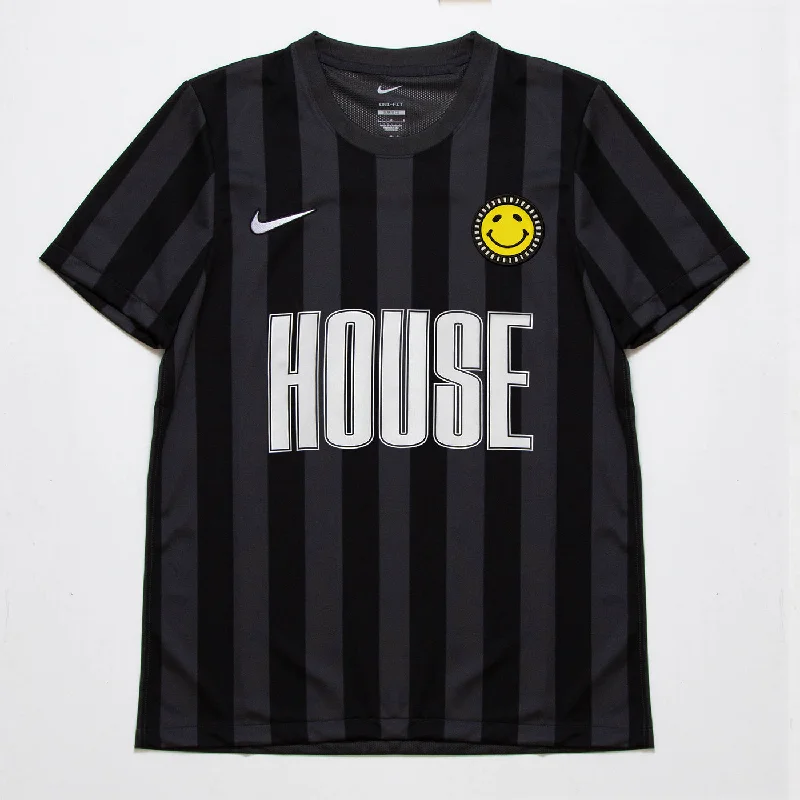 T-Shirt for Charity Events-House FC Striped Division - Jersey - Black Grey