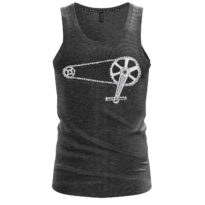 T-Shirt with Custom Design-Krank Tank // Charcoal Grey