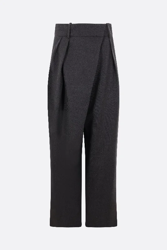 Custom Pants with Softshell Material-wool wrap trousers