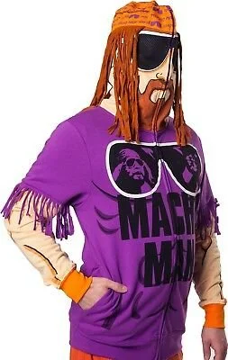 T-Shirt with Custom Movie Graphics-Macho Man Randy Savage WWE Zip Over Mens Hoody Sweatshirt