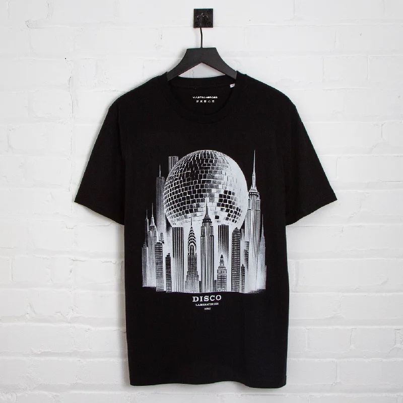 T-Shirt for Discount Offers-Metropolis Disco Labs NYC Front Print - Tshirt - Black