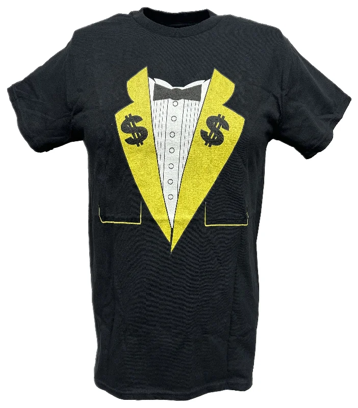 T-Shirt for Discount Offers-Million Dollar Man Ted Dibiase Mens Black Tuxedo T-shirt