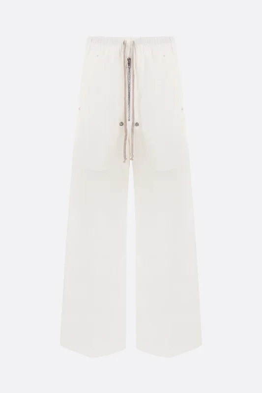 Custom Pants for Business Casual-Belas wide-leg technical cotton trousers