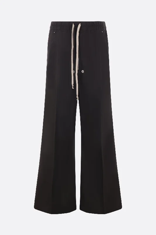 Custom Pants for Casual Friday-Belas wide-leg technical cotton trousers