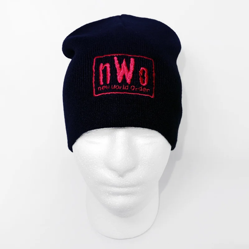 Personalized T-Shirt with Name-nWo New World Order Red Logo WCW Beanie Cap Hat