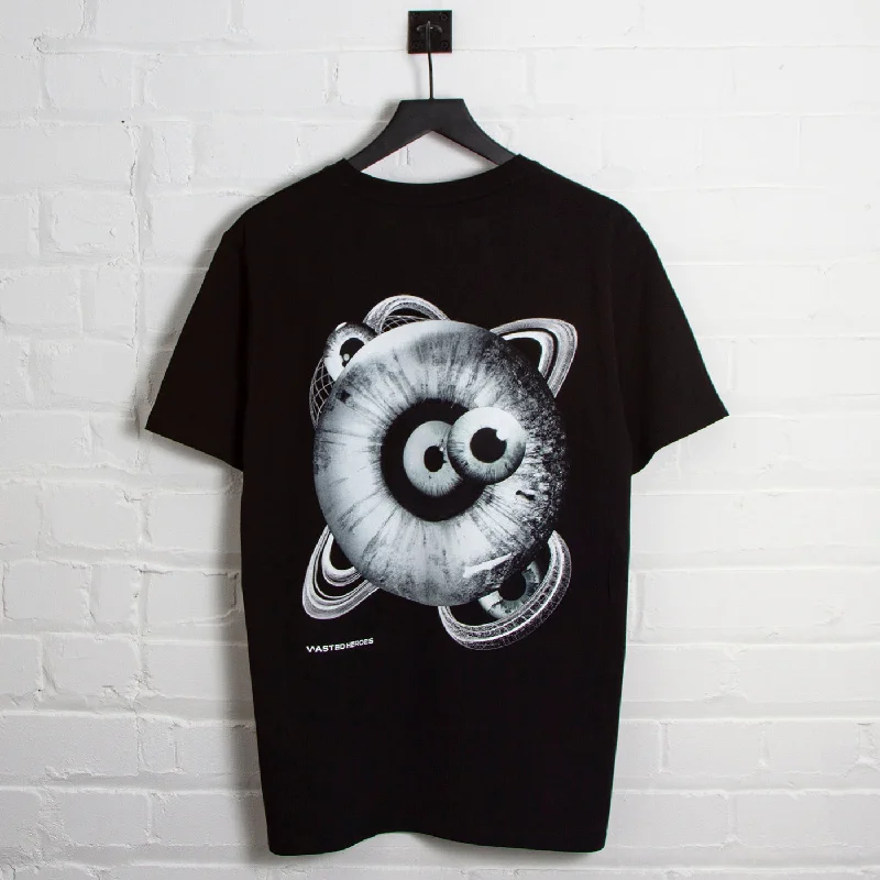 T-Shirt for All-Natural Cotton Designs-Orbital 001 Back Print - Tshirt - Black