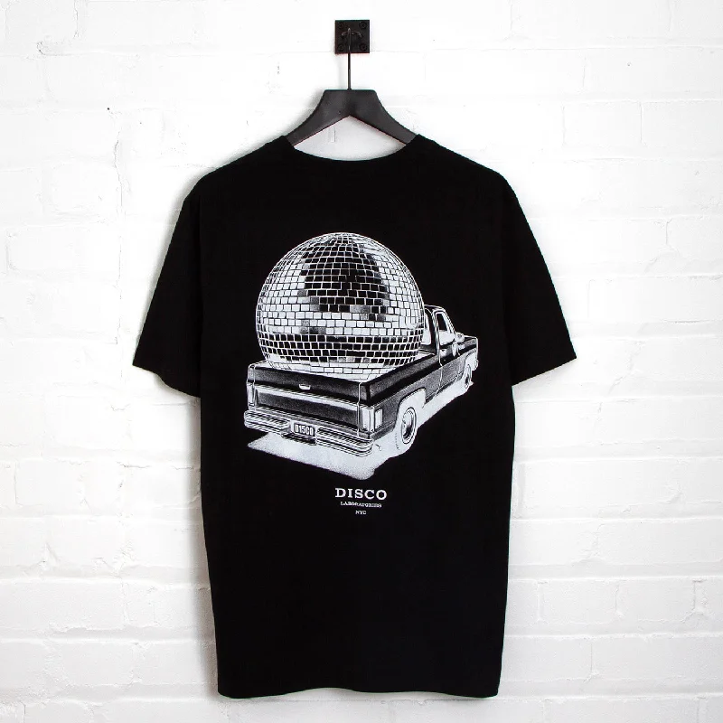 T-Shirt for Customized Work Wear-Pickup Disco Labs NYC Back Print - Tshirt - Black