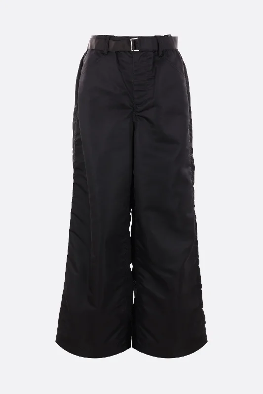 Custom Pants with Soft Cotton Fabric-loose-fit twill trousers