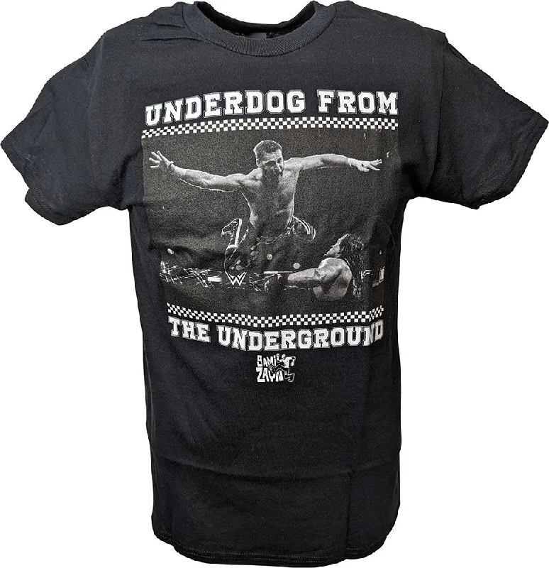 T-Shirt for Holiday Sales Promotions-Sami Zayn Underdog from the Underground Mens Black T-shirt