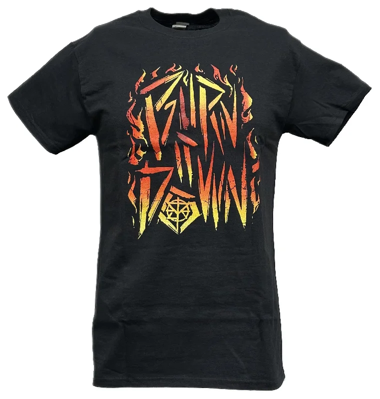 T-Shirt for Team Branding-Seth Rollins Burn It Down WWE Mens Black T-shirt