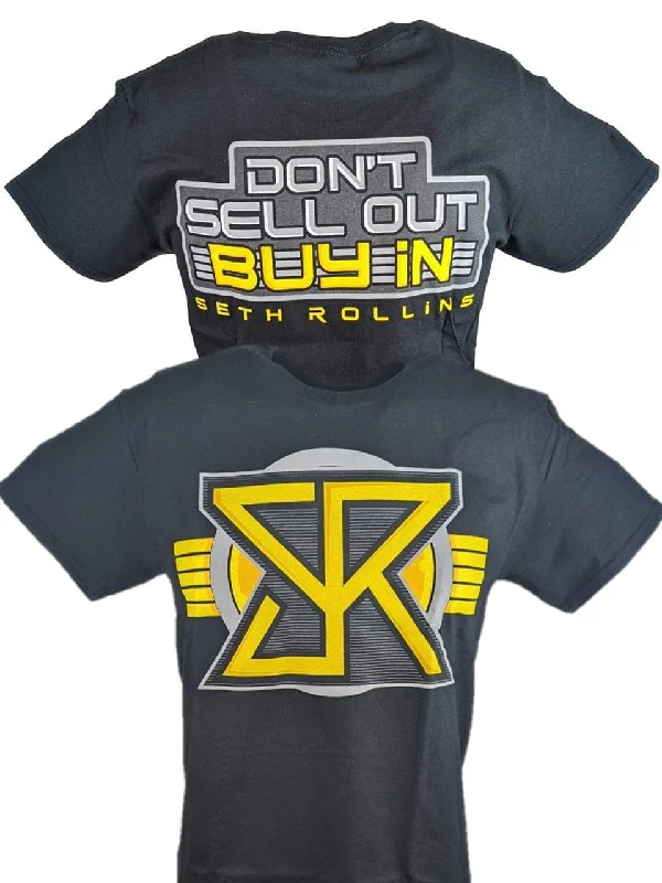 T-Shirt for Mother's Day Gifts-Seth Rollins Don't Sell Out Buy In Mens Black T-shirt