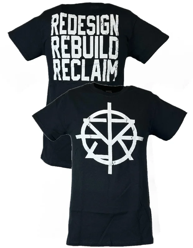 T-Shirt for Holiday Gifts-Seth Rollins Mens Black Logo Redesign Rebuild T-shirt