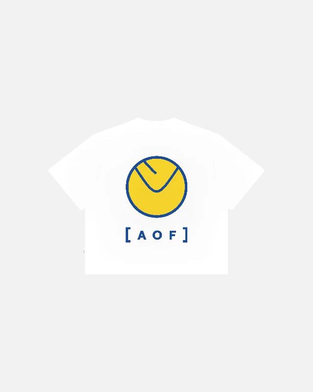 T-Shirt for Corporate Events-Smiley Crop Fit Tee