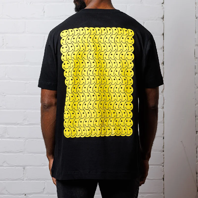 T-Shirt for Streetwear Style-Smiley Trail - Tshirt - Black