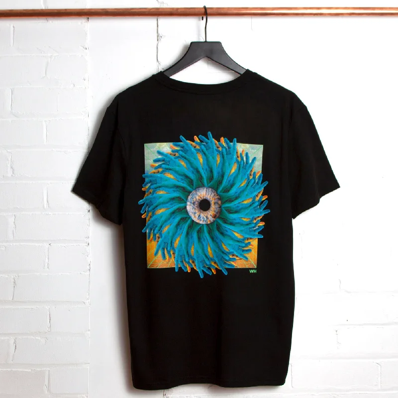 T-Shirt for Casual Outfit Styling-Sun Applause Back Print - Tshirt - Black