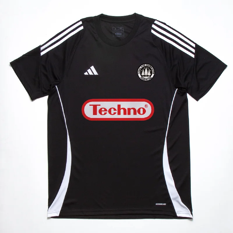 T-Shirt for All-Natural Cotton Designs-Super Techno FC Tiro 24 - Training Jersey - Black/White