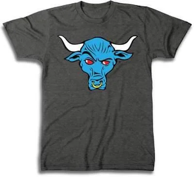 T-Shirt for Custom Merchandise-The Rock Blue Brahma Bull WWE Mens Grey T-shirt