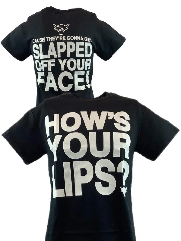 T-Shirt with High-Quality Fabric-The Rock Hows Lips Gonna Get Gonna Slapped Off Your Face T-shirt