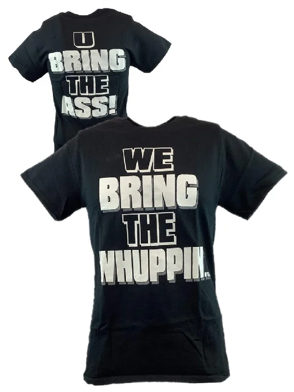 T-Shirt for Couples Matching Designs-The Rock We Bring The Whuppin U Bring the Ass Mens Black T-shirt