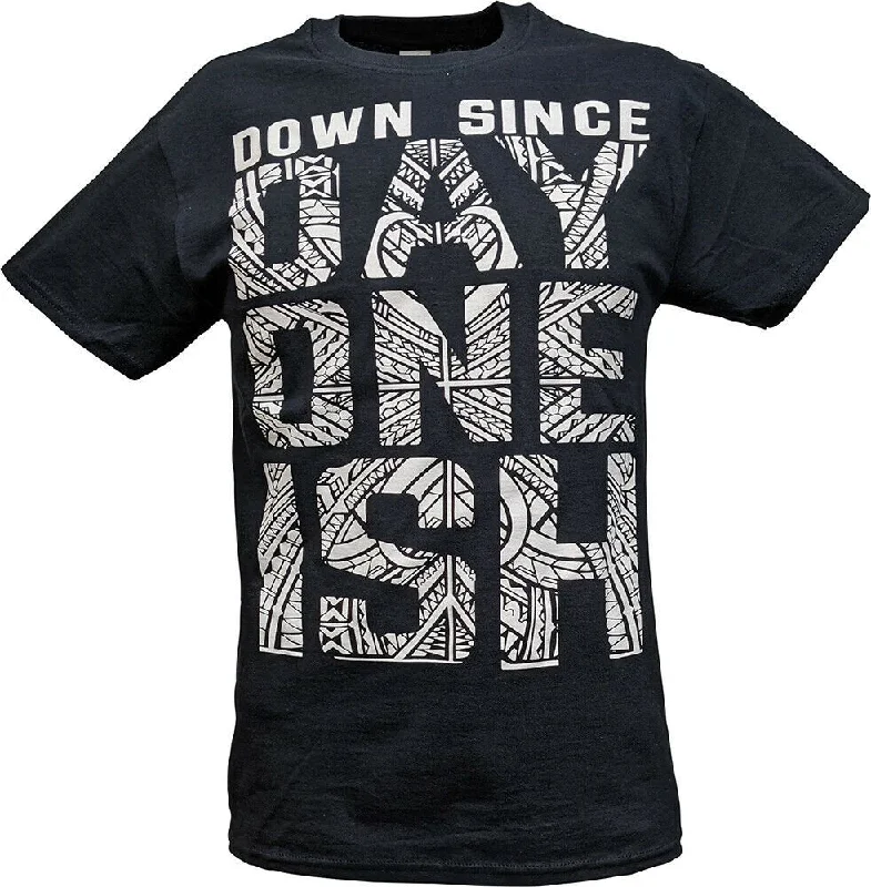 T-Shirt for Soft and Durable Cotton-The Usos Down Since Day One Ish Mens Black T-shirt