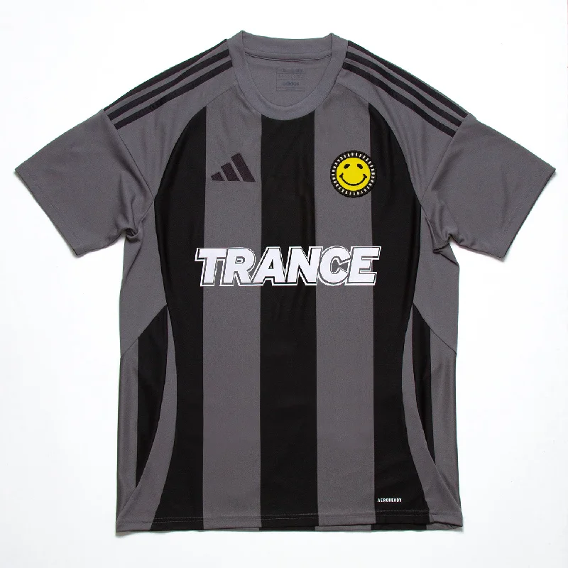 T-Shirt for Yoga and Meditation-Trance FC Striped Club - Jersey - Grey/Black