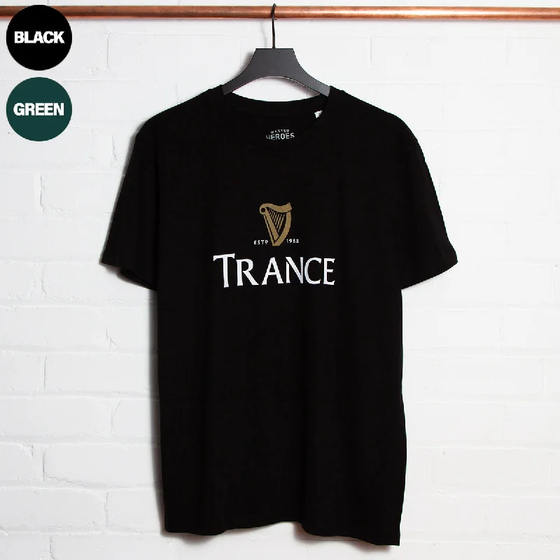 T-Shirt for Company Giveaways-Trance Harp - Tshirt - Black or Green