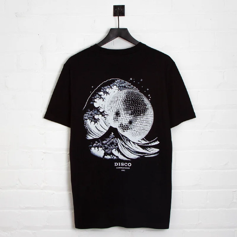 T-Shirt for Trade Shows-Tsunami Disco Labs NYC Back Print - Tshirt - Black