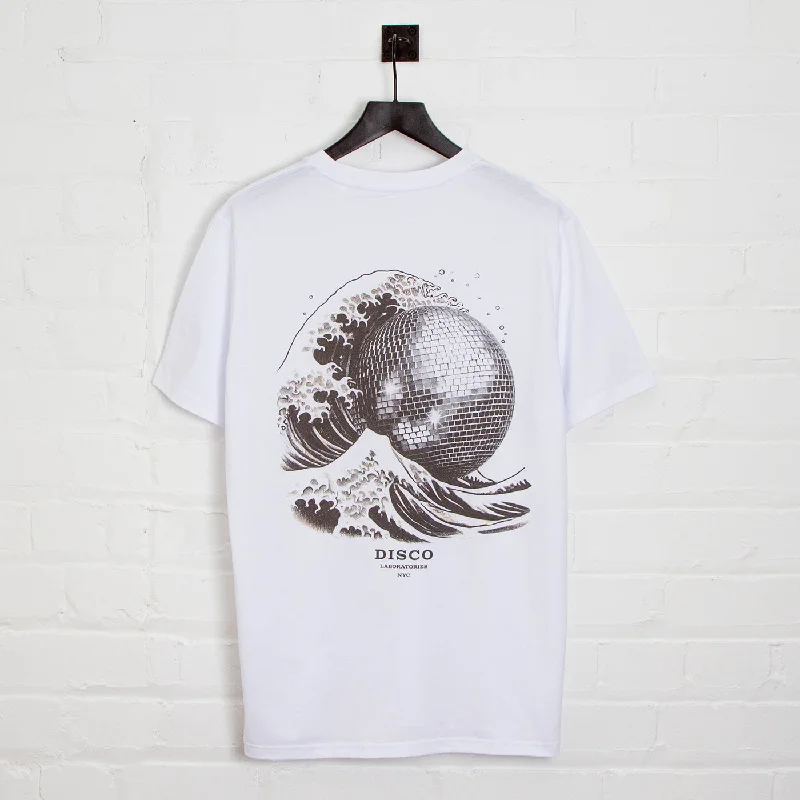 T-Shirt for Corporate Events-Tsunami Disco Labs NYC Back Print - Tshirt - White