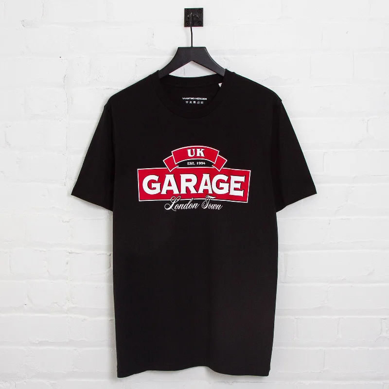 T-Shirt for Brand Marketing-UK Garage Front Print - Tshirt - Black