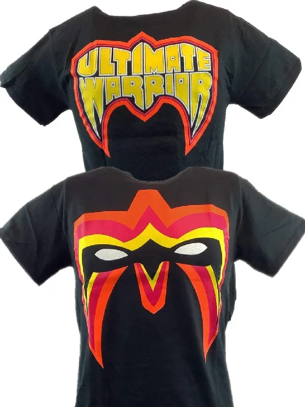 T-Shirt for Unique Gift Designs-Ultimate Warrior Parts Unknown Mask Mens Black T-shirt