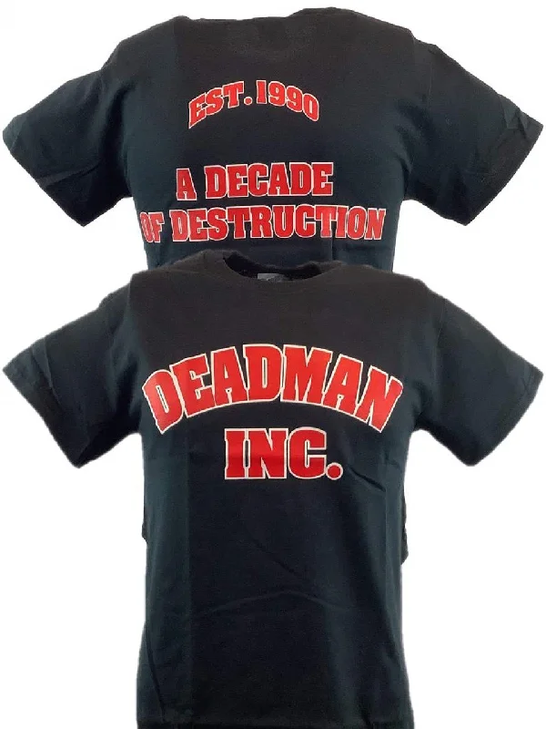 T-Shirt with Cool Designs-UNDERTAKER Deadman Inc Decade of Destruction T-shirt