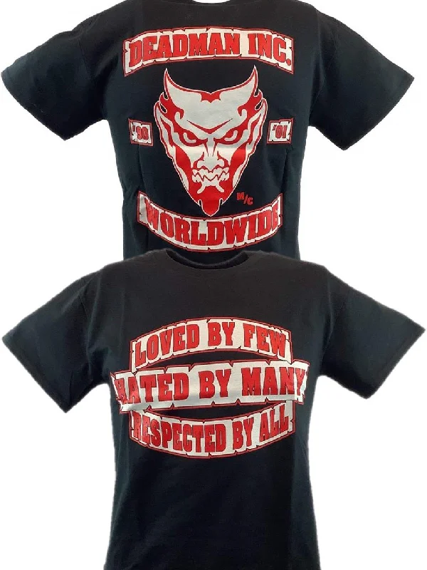 T-Shirt for Custom Baby Shower Designs-Undertaker Deadman Inc Loved By Few Respected By All Mens Black T-shirt