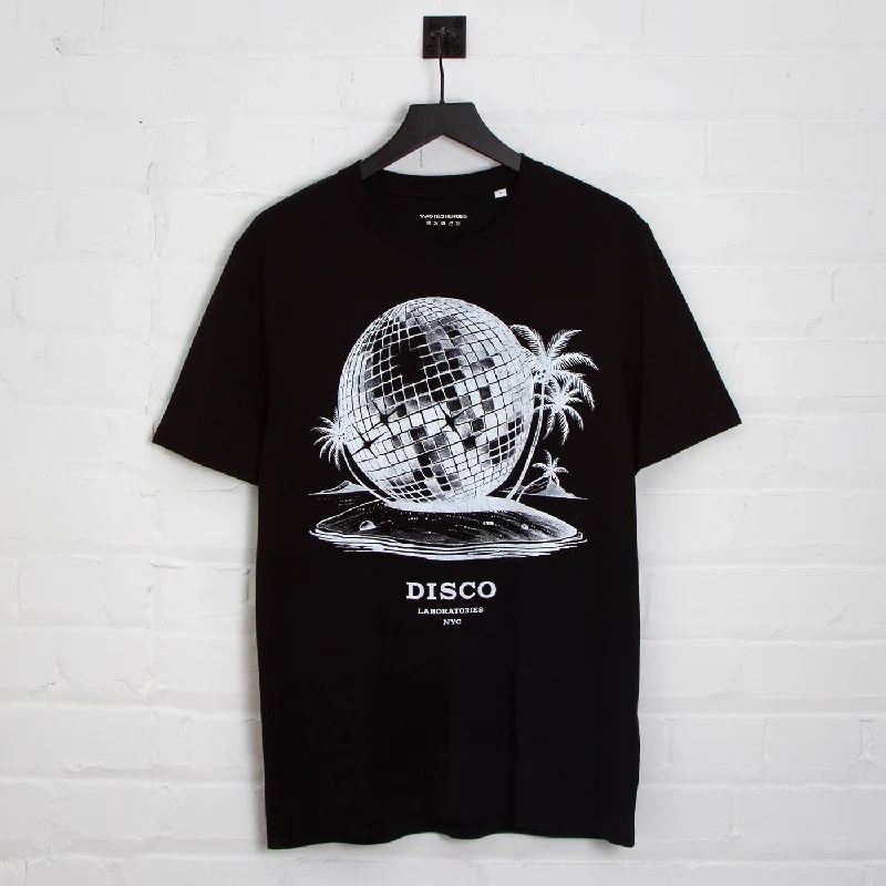 T-Shirt for Comfortable Fit and Style-Utopia Disco Labs NYC Front Print - Tshirt - Black