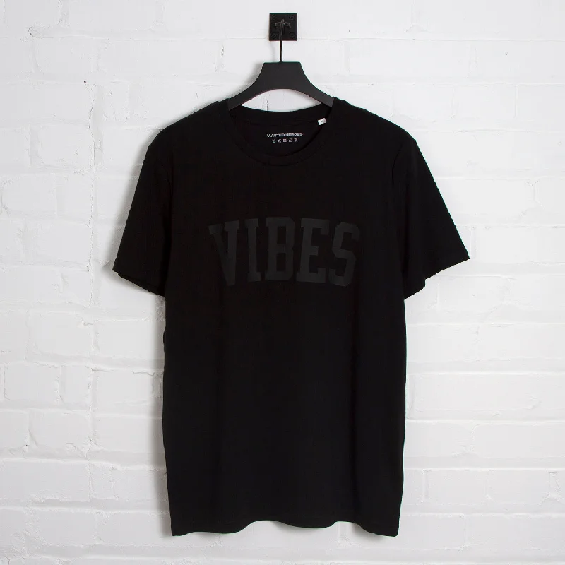 T-Shirt for Brand Marketing-Vibes Blk On Blk - Tshirt - Black