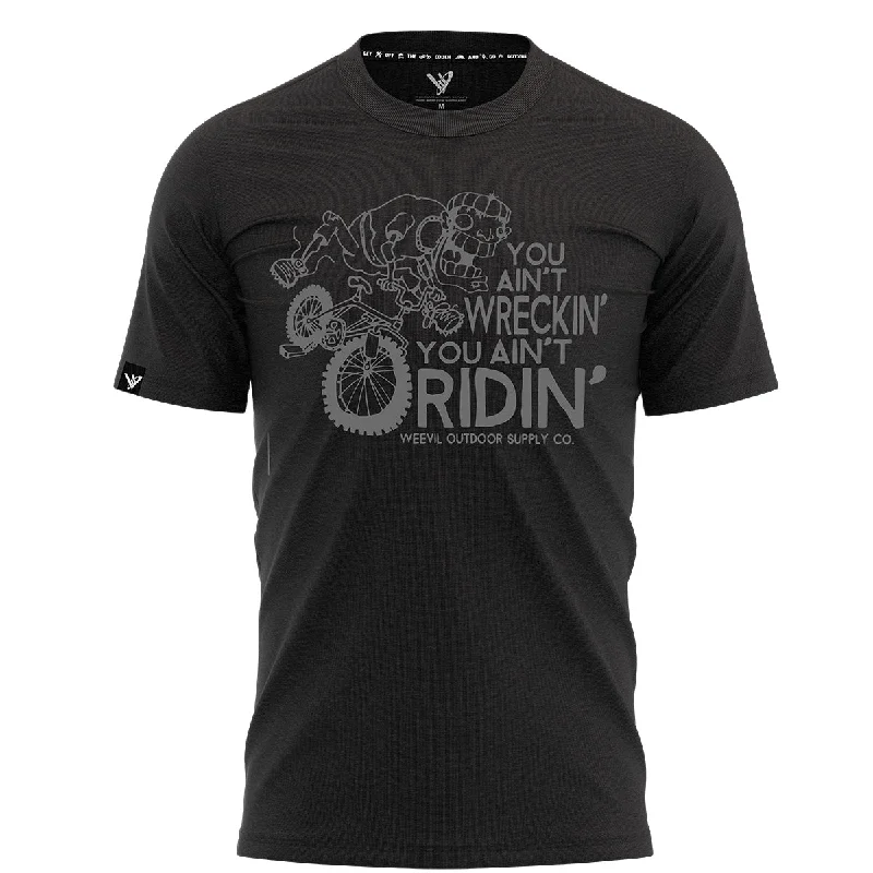 T-Shirt for Sports Teams-WRECKIN' n RIDIN' T // BLACK