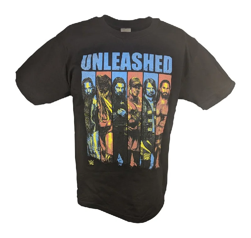 T-Shirt for Custom Text Designs-WWE Unleashed Boys Kids T-shirt Elias Balor Reigns Rollins