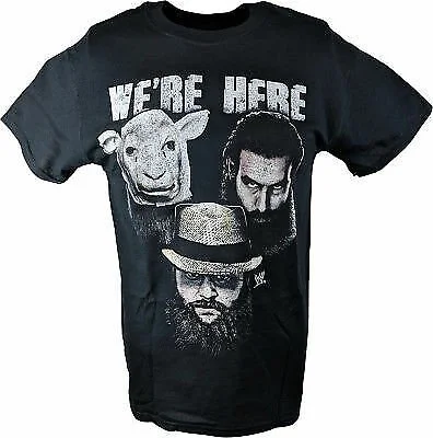 T-Shirt for Seasonal Promotions-Wyatt Family We're Here Bray Luke Harper Erick Rowan WWE Mens T-shirt