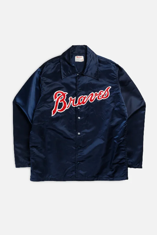 Custom Jackets for Sports Teams-Vintage Atlanta Braves MLB Jacket - XL