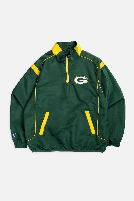 Lightweight Jackets for Travel-Vintage Green Bay Packers NFL Jacket - L