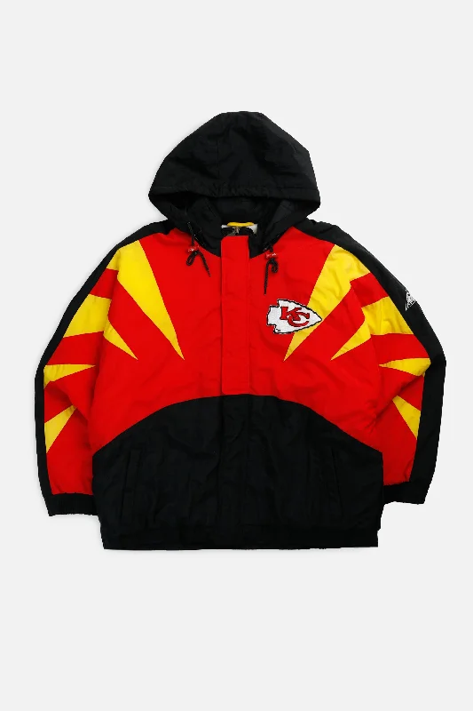 Jackets for Warmth-Vintage Kansas City Chiefs NFL Puffer Jacket - XL