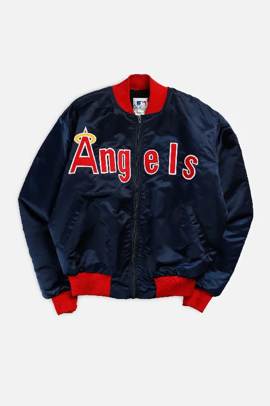 Jackets with Custom Text-Vintage LA Angels MLB Jacket - L