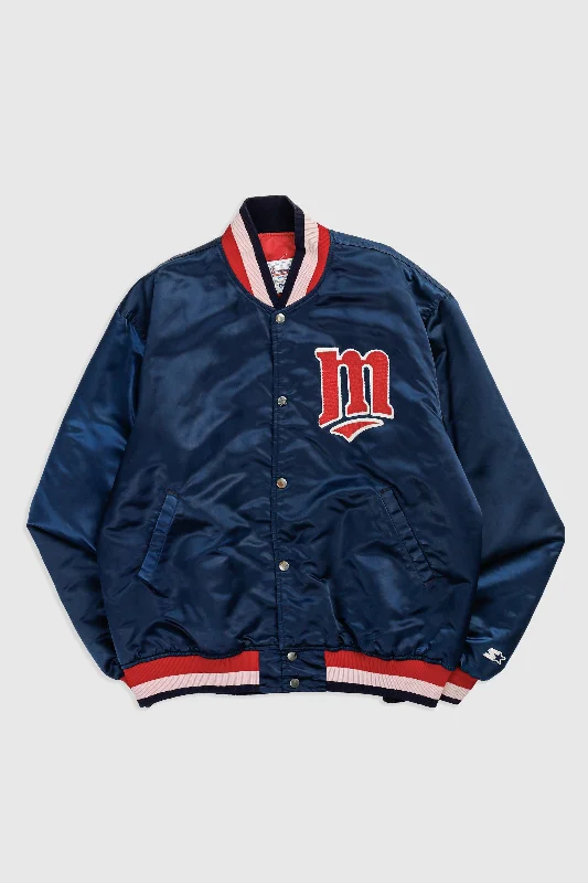 Lightweight Jackets for Men-Vintage Minnesota Twins MLB Jacket - XL