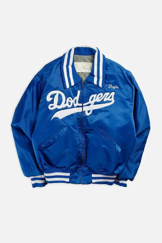 Jackets with Custom Patches-Vintage NY Dodgers MLB Jacket - L