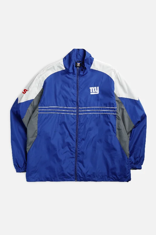 Custom Winter Jackets-Vintage NY Giants NFL Windbreaker Jacket - XL