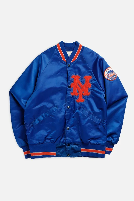 Custom Jackets with Logos-Vintage NY Mets MLB Starter Jacket - S