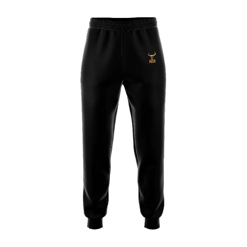 Custom Pants with Motivational Quotes-Track Pants [Black]